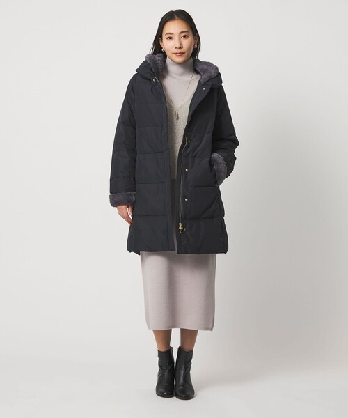 フェイクファー ショールカラー ダウンコート＜A DAY IN THE LIFE