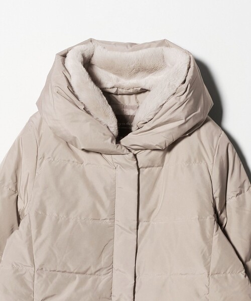 セール】フェイクファー ショールカラー ダウンコート＜A DAY IN THE