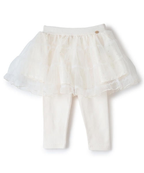 petit main（プティマイン）の「レギンスつきチュールスカート（スカート・キッズ・チャコール/アイボリー/ライトピンク・120cm/100cm/80ｃｍ/90cm/110cm/130cm）」の13枚目の写真