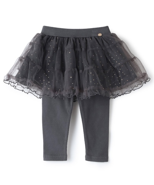 petit main（プティマイン）の「レギンスつきチュールスカート（スカート・キッズ・チャコール/アイボリー/ライトピンク・120cm/100cm/80ｃｍ/90cm/110cm/130cm）」の14枚目の写真