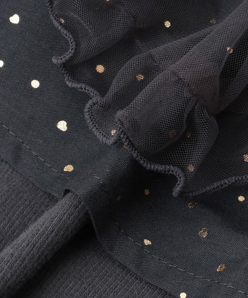 petit main（プティマイン）の「レギンスつきチュールスカート（スカート・キッズ・チャコール/アイボリー/ライトピンク・120cm/100cm/80ｃｍ/90cm/110cm/130cm）」の5枚目の写真