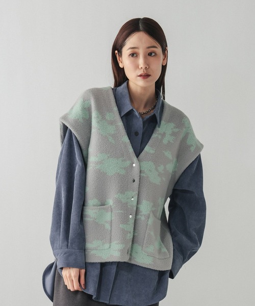 セール】アソート柄シャギーベスト/603604（ベスト）｜GLOBAL WORK