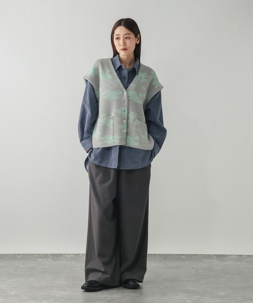 GLOBAL WORK（グローバルワーク）の「アソート柄シャギーベスト/603604（ベスト・レディース・グレー系その他/ライトグレー・MEDIUM/LARGE）」の18枚目の写真
