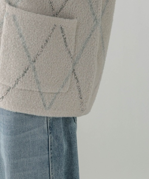 GLOBAL WORK（グローバルワーク）の「アソート柄シャギーベスト/603604（ベスト・レディース・グレー系その他/ライトグレー・MEDIUM/LARGE）」の3枚目の写真