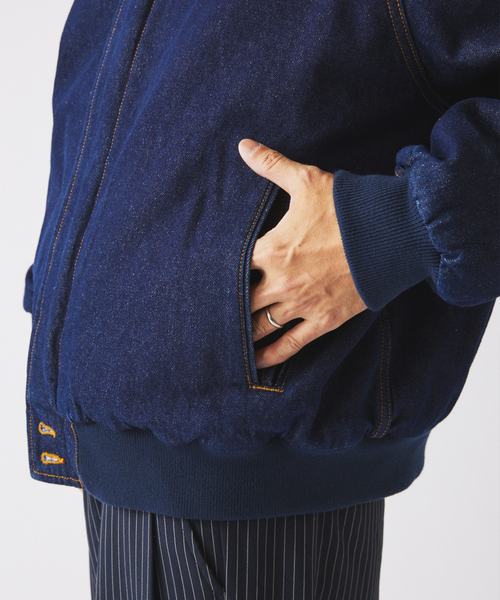 JOURNAL STANDARD relume（ジャーナルスタンダード　レリューム）の「デニム ダービー ジャケット（デニムジャケット・メンズ・ブラック/ネイビー・MEDIUM/LARGE）」の13枚目の写真