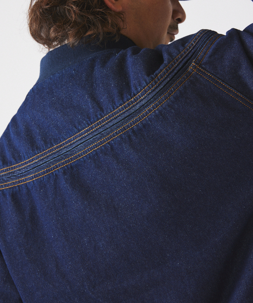 JOURNAL STANDARD relume（ジャーナルスタンダード　レリューム）の「デニム ダービー ジャケット（デニムジャケット・メンズ・ブラック/ネイビー・MEDIUM/LARGE）」の14枚目の写真