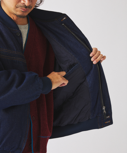 JOURNAL STANDARD relume（ジャーナルスタンダード　レリューム）の「デニム ダービー ジャケット（デニムジャケット・メンズ・ブラック/ネイビー・MEDIUM/LARGE）」の15枚目の写真