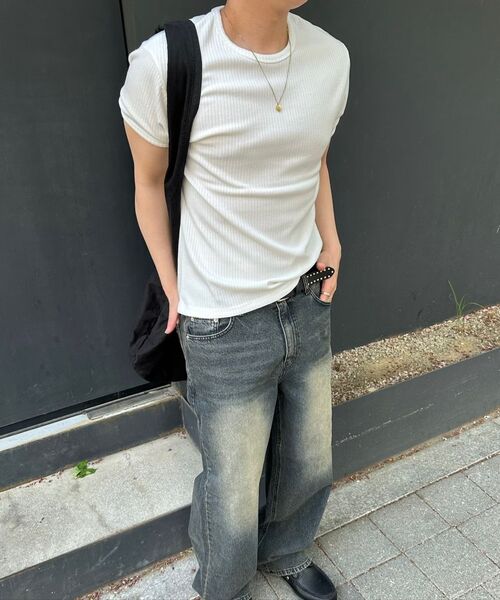 BASEMOMENT（ベースモーメント）の「スラブセミワイドデニムパンツオークブルー（デニムパンツ・メンズ・その他・MEDIUM/LARGE/X-LARGE）」の9枚目の写真