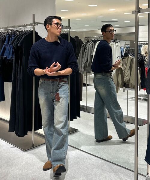 BASEMOMENT（ベースモーメント）の「スラブセミワイドデニムパンツオークブルー（デニムパンツ・メンズ・その他・MEDIUM/LARGE/X-LARGE）」の13枚目の写真