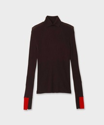 【CINOH/チノ】TURTLE NECK TIGHT KNIT/タートルネックタイトニット