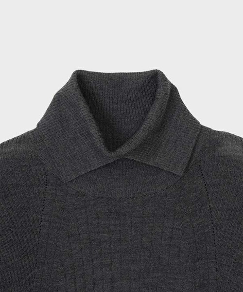 CINOH/チノ】TURTLE NECK TIGHT KNIT/タートルネックタイトニット