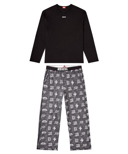 DIESEL（ディーゼル）の「メンズ パジャマ SET-NOLAN-D-BOX（ルームウェア/パジャマ・メンズ・ブラック系その他・LARGE/MEDIUM/X-LARGE/SMALL）」の4枚目の写真