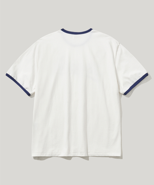 RUSTICCLUB（ラスティッククラブ）の「RC RUSTIC ROPE RINGER T-SHIRT_WHITE/NAVY（Tシャツ/カットソー・レディース・その他・LARGE/SMALL/MEDIUM）」の2枚目の写真