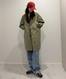 QT8 GARMENTS（キューティーエイトガーメント）の「TL Oversized Raglan Coat (Olive)（トレンチコート）」