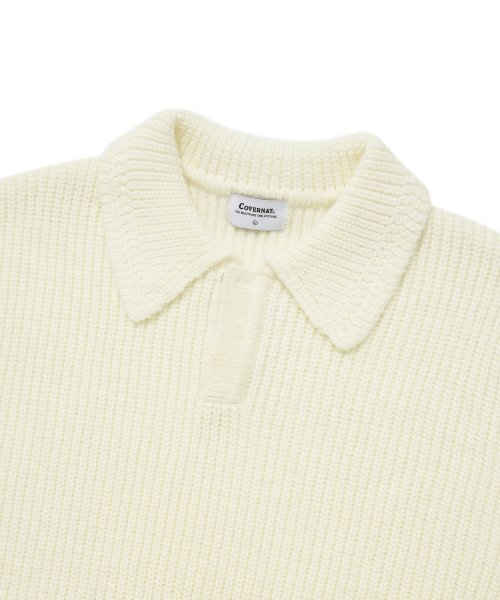 COVERNAT(カバーナット)の「オープンカラー ニット エクリュ(ニット/セーター・レディース・その他・LARGE/MEDIUM/SMALL/X-LARGE)」の3枚目の写真