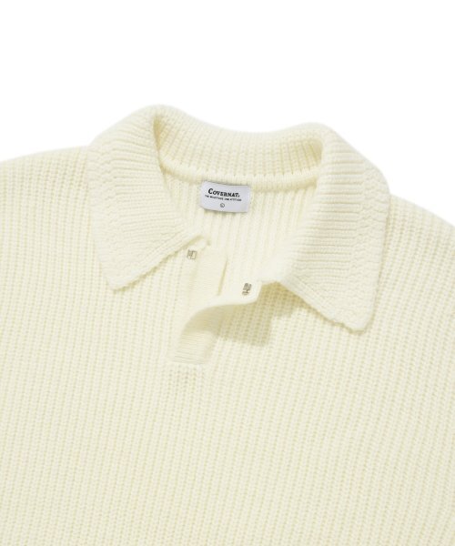 COVERNAT(カバーナット)の「オープンカラー ニット エクリュ(ニット/セーター・レディース・その他・LARGE/MEDIUM/SMALL/X-LARGE)」の4枚目の写真
