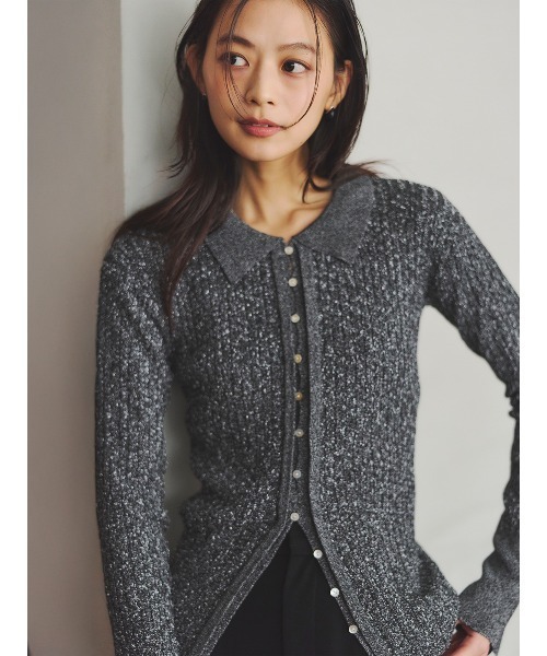 ネップラメニットトップス（ニット/セーター）｜anuans（アニュアンス