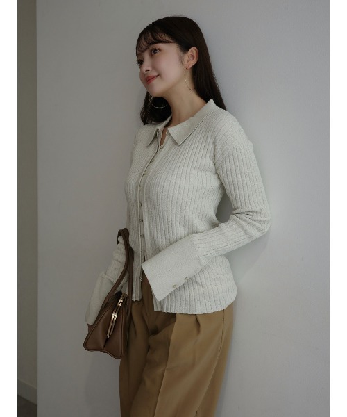 ネップラメニットトップス（ニット/セーター）｜anuans（アニュアンス