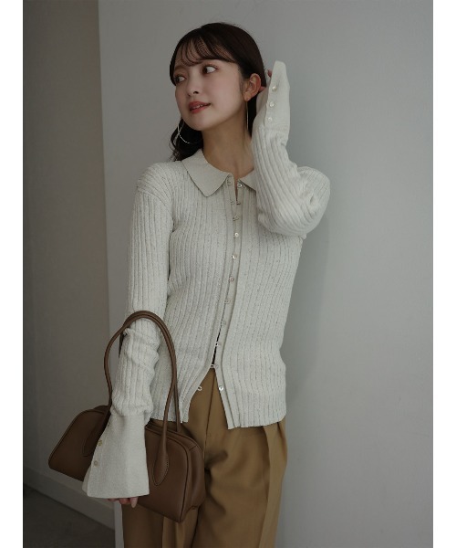 ネップラメニットトップス（ニット/セーター）｜anuans（アニュアンス