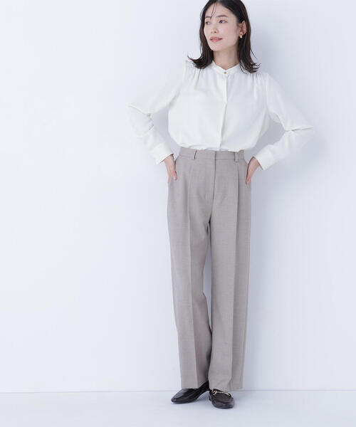 NATURAL BEAUTY BASIC（ナチュラルビューティーベーシック）の「◇ダブルブレスト SETUP パンツ（その他パンツ・レディース・ネイビー/ベージュ系その他/ピンク系その他/オフホワイト・SMALL/MEDIUM）」の14枚目の写真