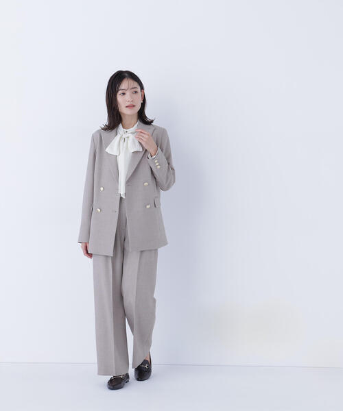 NATURAL BEAUTY BASIC（ナチュラルビューティーベーシック）の「◇ダブルブレスト SETUP パンツ（その他パンツ・レディース・ネイビー/ベージュ系その他/ピンク系その他/オフホワイト・SMALL/MEDIUM）」の12枚目の写真