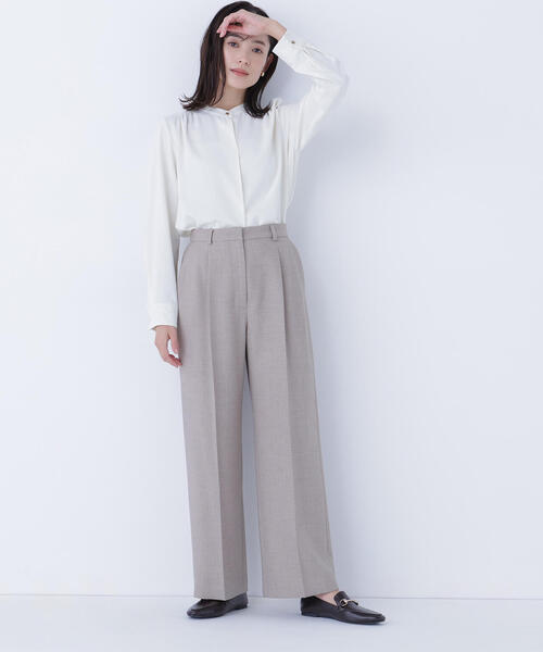 NATURAL BEAUTY BASIC（ナチュラルビューティーベーシック）の「◇ダブルブレスト SETUP パンツ（その他パンツ・レディース・ネイビー/ベージュ系その他/ピンク系その他/オフホワイト・SMALL/MEDIUM）」の9枚目の写真