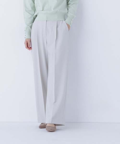 NATURAL BEAUTY BASIC（ナチュラルビューティーベーシック）の「◇ダブルブレスト SETUP パンツ（その他パンツ・レディース・ネイビー/ベージュ系その他/ピンク系その他/オフホワイト・SMALL/MEDIUM）」の5枚目の写真