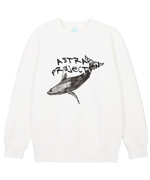 ASTRAL PROJECTION(アストラルプロジェクション)の「ウェイルルーズフィットスウェットシャツ_ホワイト(スウェット・メンズ・その他・LARGE/MEDIUM/X-LARGE/XX-LARGE)」の1枚目の写真