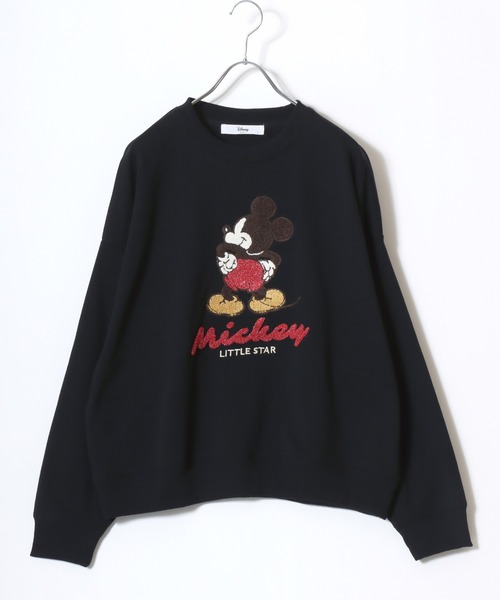Disney(ディズニー)の「2026SS Disney/ディズニー ミッキー トイストーリー 裏毛 サガラ刺繍 オーバーサイズ スウェットトレーナー(スウェット・レディース・アイボリー/ブラック/レッド/パープル・M/L)」の9枚目の写真