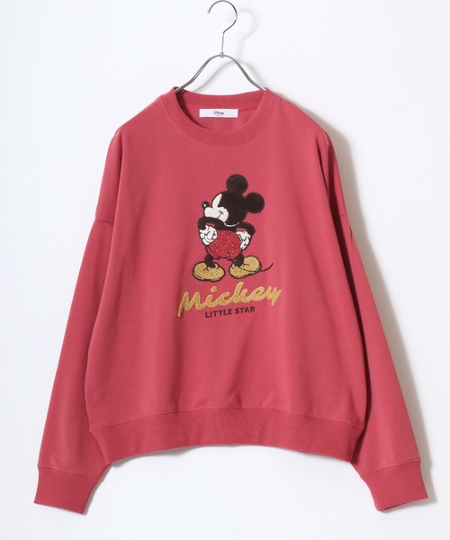 Disney(ディズニー)の「2026SS Disney/ディズニー ミッキー トイストーリー 裏毛 サガラ刺繍 オーバーサイズ スウェットトレーナー(スウェット・レディース・アイボリー/ブラック/レッド/パープル・M/L)」の11枚目の写真