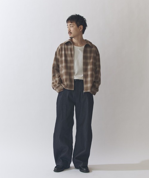 Lui's(ルイス)の「オンブレーチェックブルゾン(ブルゾン・メンズ・ブラック/ブラウン・S/M)」の13枚目の写真
