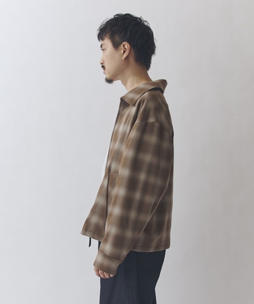 Lui's(ルイス)の「オンブレーチェックブルゾン(ブルゾン・メンズ・ブラック/ブラウン・S/M)」の11枚目の写真