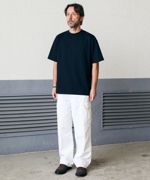ESN(イーエスエヌ)の「プレミアムシングルセミオーバーフィットTシャツネイビー(Tシャツ/カットソー・メンズ・その他・X-LARGE/XX-LARGE/LARGE/MEDIUM)」の2枚目の写真