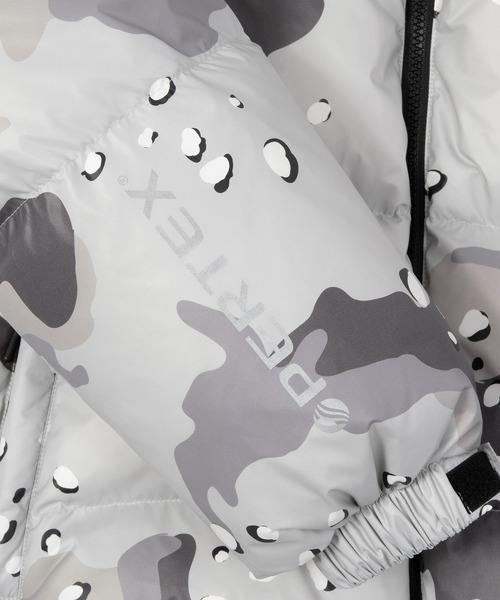 HUF（ハフ）の「PERTEX EXPLORER DOWN JACKET（ダウンジャケット/コート・メンズ・ブラック/グレー系カモフラージュ/ブルー・XL/L/S/M）」の8枚目の写真