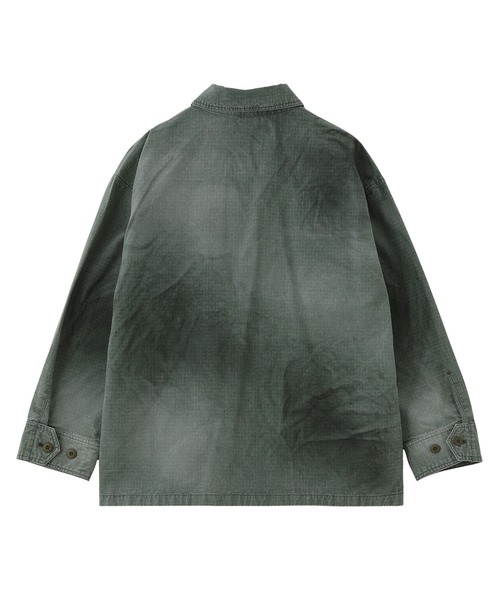 X-girl（エックスガール）の「FADED MILITARY SHIRT（シャツ/ブラウス・レディース・ブラック/オリーブ・S/M）」の19枚目の写真