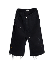 CORD（コード）の「ペインテッドウォッシュドバミューダパンツ_BK（その他パンツ）」
