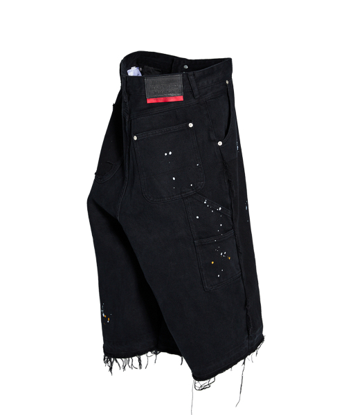 CORD(コード)の「ペインテッドウォッシュドバミューダパンツ_BK(その他パンツ・メンズ・その他・MEDIUM/LARGE/X-LARGE)」の3枚目の写真