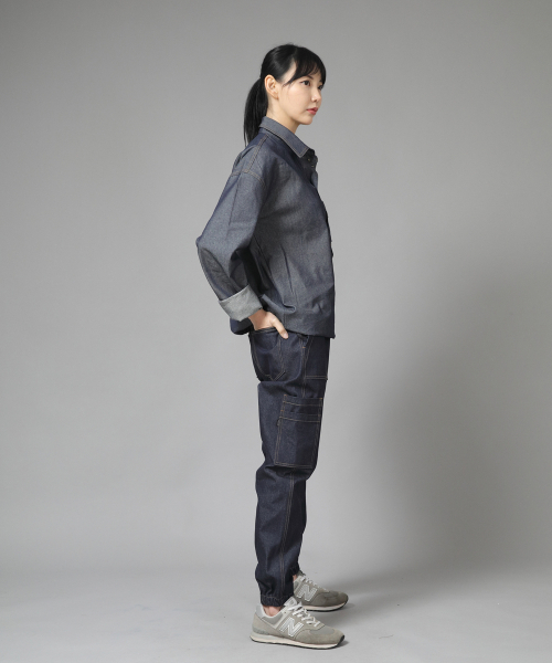 SAINTCREW(セントクルー)の「リンクルポケットアノラックシャツ WPA-413 デニムライトインディゴ(シャツ/ブラウス・メンズ・その他・MEDIUM/LARGE/X-LARGE)」の6枚目の写真