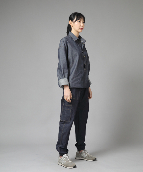 SAINTCREW(セントクルー)の「リンクルポケットアノラックシャツ WPA-413 デニムライトインディゴ(シャツ/ブラウス・メンズ・その他・MEDIUM/LARGE/X-LARGE)」の8枚目の写真
