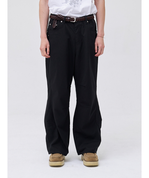 AKECII(アケシ)の「タマウォッシュドコットンパンツ-ブラック(その他パンツ・メンズ・その他・SMALL/MEDIUM/LARGE)」の3枚目の写真