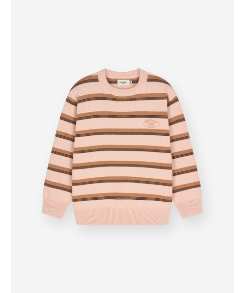 FLATWAVE IN SEOUL(フラットウェーブインソウル)の「Aav Stripe Vintage Cotton Round Knit Beige(ニット/セーター・メンズ・その他・MEDIUM/LARGE)」の5枚目の写真