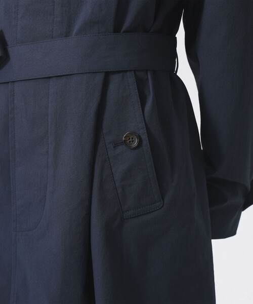 BEAMS BOY（ビームスボーイ）の「ソロテックス バルマカンコート（ステンカラーコート・レディース・ベージュ/ネイビー・1/2）」の15枚目の写真