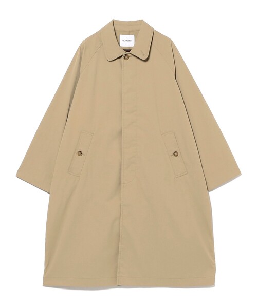 BEAMS BOY（ビームスボーイ）の「ソロテックス バルマカンコート（ステンカラーコート・レディース・ベージュ/ネイビー・1/2）」の18枚目の写真