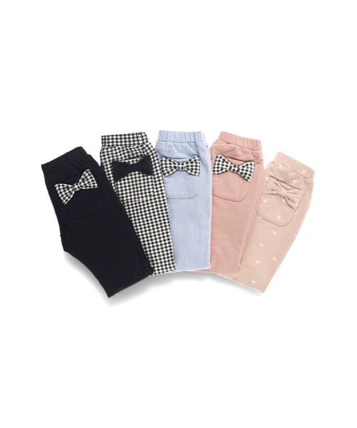 BRANSHES（ブランシェス）の「【ブランシェスmini】リボンポケットロングパンツ（その他パンツ・キッズ・ピンクベージュ/サックスブルー/ブラック/ピンク/カラフル・90/100/80/120/110/130）」の21枚目の写真