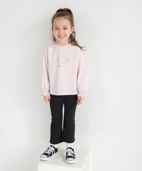 BRANSHES（ブランシェス）の「【ブランシェスmini】リボンポケットロングパンツ（その他パンツ・キッズ・ピンクベージュ/サックスブルー/ブラック/ピンク/カラフル・90/100/80/120/110/130）」の8枚目の写真