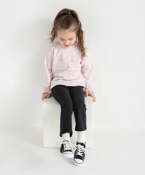 BRANSHES（ブランシェス）の「【ブランシェスmini】リボンポケットロングパンツ（その他パンツ・キッズ・ピンクベージュ/サックスブルー/ブラック/ピンク/カラフル・90/100/80/120/110/130）」の10枚目の写真