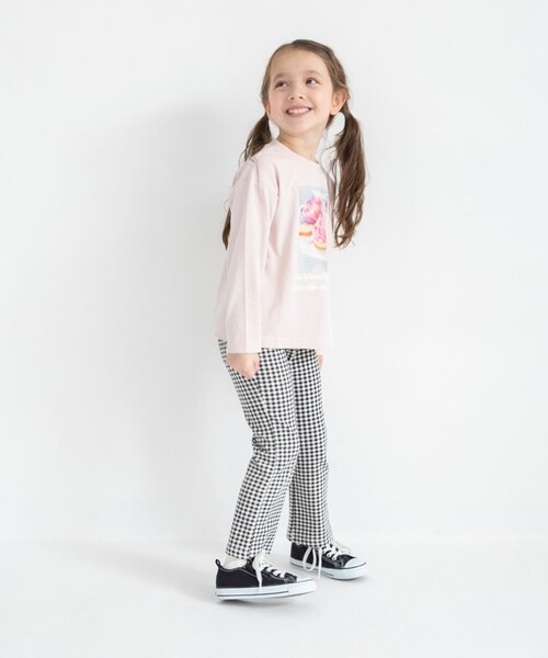 BRANSHES（ブランシェス）の「【ブランシェスmini】リボンポケットロングパンツ（その他パンツ・キッズ・ピンクベージュ/サックスブルー/ブラック/ピンク/カラフル・90/100/80/120/110/130）」の16枚目の写真