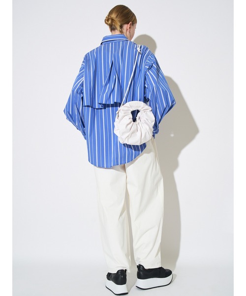 OUTDOOR PRODUCTS(アウトドアプロダクツ)の「【OUTDOOR PRODUCTS×ELLENDEEK別注】タックサークルバッグ(ハンドバッグ・レディース・ラベンダー/ブラウン/オフホワイト・FREE)」の7枚目の写真