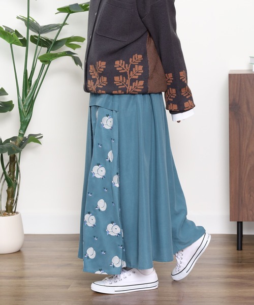 Emago(イマゴ)の「EMAGO フルーツ刺繍スカート(スカート・レディース・スミクロ/ブルー/グレー・FREE)」の18枚目の写真