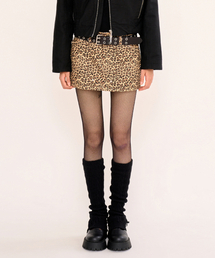 FANYOUNG（ファンヤング）の「ダメージミニスカート - レオパード（スカート）」